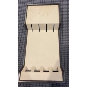 CUTCO (4) Steak Knife Wall Mount White Rack Holder holds CUTCO Steak Knives r1